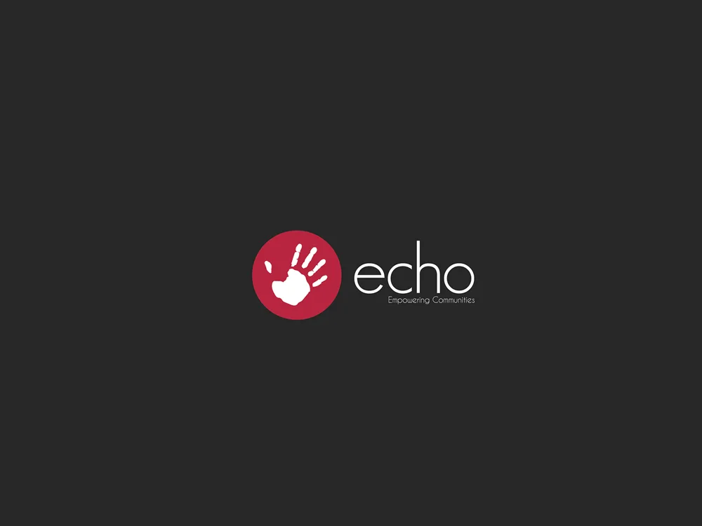Echo logo on a dark background.