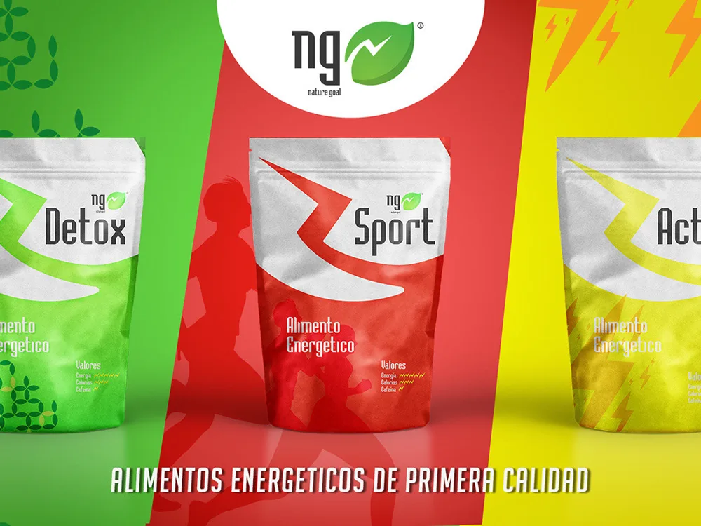 NG Sport energy food packaging.